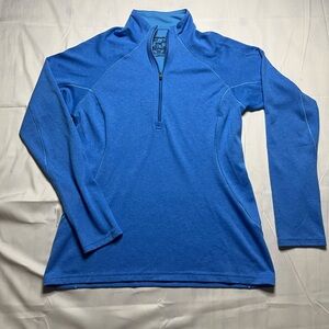 Patagonia Capilene 3 Midweight 1/4 Zip Women’s M Blue Base layer Hiking Outdoors